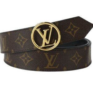 LOUIS VUITTON Santur LV Circular Reversibl 42/105mm Women's Belt M0168S